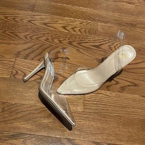 Clear Slingback Pumps